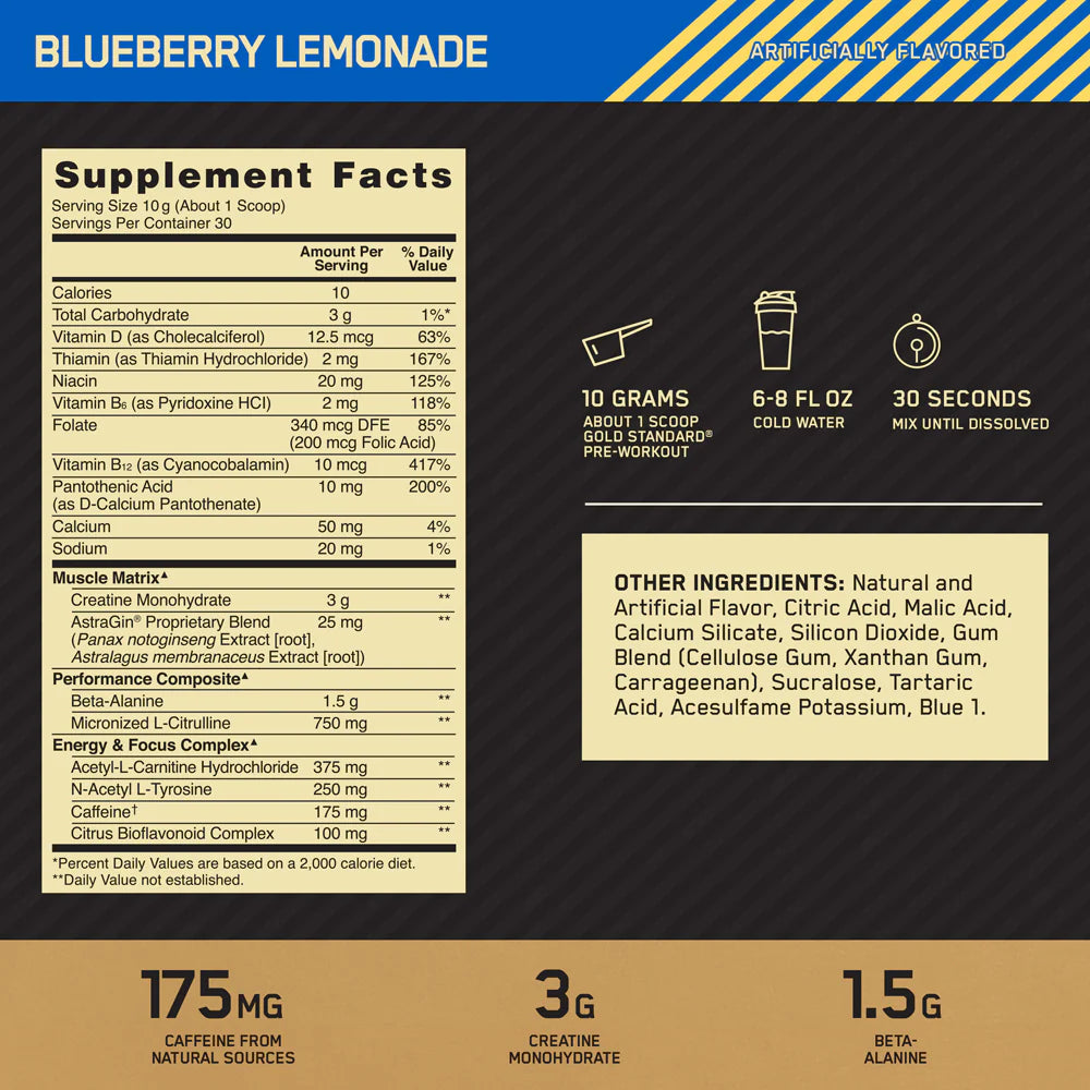 ON pre workout