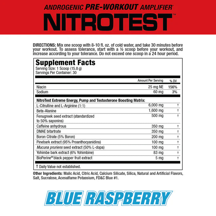 Nitrotest Pre entreno